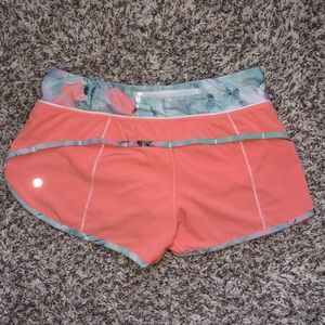 Lululemon speed shorts